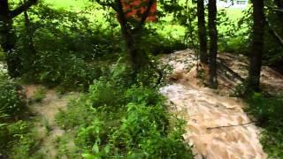 Flash Flood in the Chute 2 at Little Wolf Nature Preserve