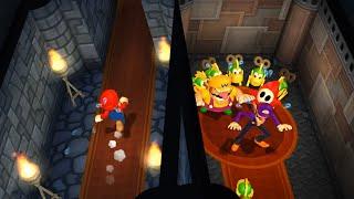 Mario Party 9 Garden Battle - Mario vs Wario vs Waluigi vs Shy Guy Cartoons Mee