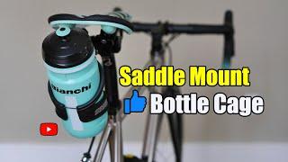 Bicycle Saddle Mount Water Bottle Cage  Put a Water Bottle Behind Saddle Triathlon Style REAR BIKE