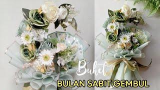 TUTORIAL LENGKAP BUKET BULAN SABIT BUNGA DAN UANG SUPER GEMBUL BERVOLUME  BUKET BULAN SABIT VIRAL