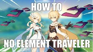 How To Try Hard And Playing With No Elements Traveler In Genshin Impact
