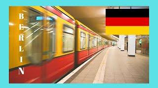 BERLINs modern metro or subway Berlin U-Bahn Germany