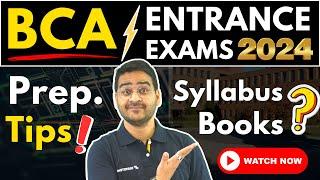 All About BCA Entrance Exams 2024? BCA Syllabus Best Books Tips #BCA #BCA2024 #BCAEntranceExams