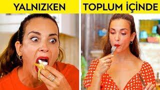 TOPLUM İÇİNDE KIZLAR VS YALNIZKEN KIZLAR  123 GO’dan Yalnızken Siz VS Toplum İçinde Siz