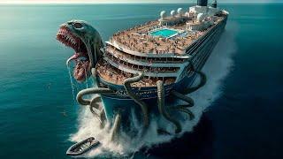 سفينة سياحية ضخمة تتعرض للهجوم من وحش بحري يأكل كل الركاب