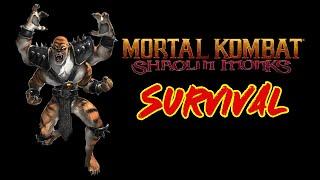 Kintaro Survival Mode Difficulty Hard - Mortal Kombat Shaolin Monks Survival Mode