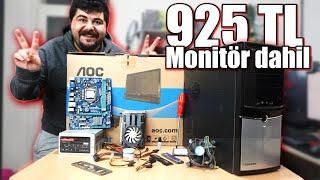 925₺ Monitör dahil 2.el Toplama PC yaptım. Valorant Minecraft Oynatan Eba PC