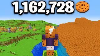 I Farmed 1162728 Cookies in Minecraft Hardcore