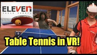 Club Player Reviews Eleven Table Tennis VR Ping Pong on Oculus Quest 2  #metaquest2