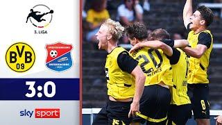 Dortmunder schlagen spät zu  Borussia Dortmund II - Unterhaching  Highlights - 3. Liga