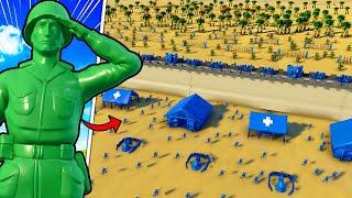 Can the ARMY MEN Fortress Hold VS ROBOT INVASION? - Attack on Toys