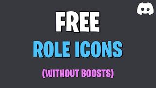 How to get ROLE ICONS on Discord WITHOUT NITRO BOOSTS?  2022 Method  Easy  Free