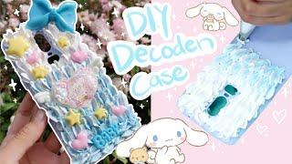 ️ DIY Cinnamoroll Decoden Case  tutorial with ombre whip ️