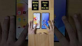 Poco X5 Pro 5G vs Motorola Moto G73 5G Speed Test Comparison 