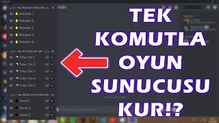 DİSCORD HAZIR OYUN SUNUCUSU KURMA BOTU DİSCORD SUNUCUSU KURMA 2022