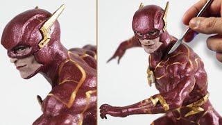 Sculpting FLASH  Barry Allen   The Flash 2 - Timelapse