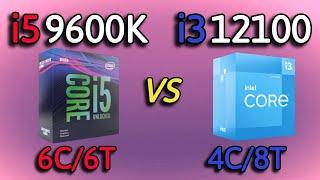 i3 12100 vs i5 9600K - Benchmark and test in 7 Games 1080p