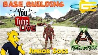 RAGNAROK TEK BASE BUILDING WITH Surprise visit from SYNTAC LIVE STREAM ARK Survival Evolved