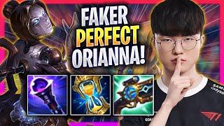 FAKER PERFECT GAME WITH ORIANNA - T1 Faker Plays Orianna MID vs Corki  Season 2024