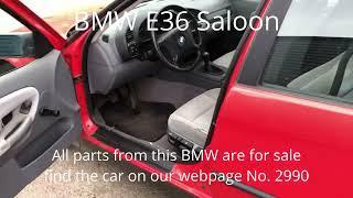 BMW E36 Saloon 316I M43 1995 model 1.6L 102HK Transmission Manual Color LIGHT RED 314