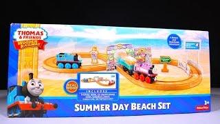Thomas And Friends SUMMER DAY BEACH SET - 2016 Wooden Railway Toy Train Review