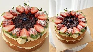 시트가 진짜 맛있는 빅토리아 케이크 만드는 방법 알려드릴게요 This is a Victoria cake made with a special cake sheet