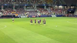 Spain U21 vs Switzerland U21. UEFA Euro 2023. Spain warmup