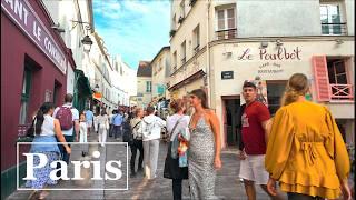 Paris France - Evening walk in Montmartre - Paris walking tour - Paris 4K Ultra HD