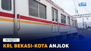 KRL Bekasi-Kota Anjlok di Stasiun Kampung Bandan