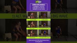 GoFit Combat Rope workout  #combatrope #battlerope #cardio #strength #trainrecoverrepeat #gofit