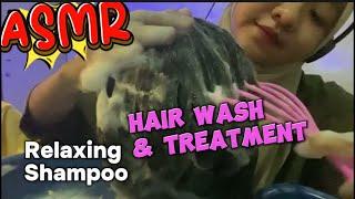 no talking ASMR Scalp Scratching Shooting Shampoo & Hair Wash Massage Fast & Aggressive‍️