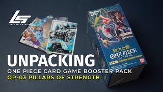 One Piece Card Game OP-03 Pillars of Strength Booster Pack NEW  Unpacking