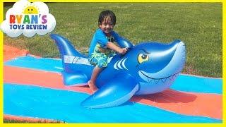 Water Slide for Kids with Giant Shark H2O Go Inflatable Toys