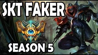 SKT T1 Faker Zed vs Azir MID Ranked Challenger Korea