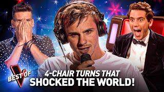 4-CHAIR TURNS That SHOCKED the World on The Voice  Top 10