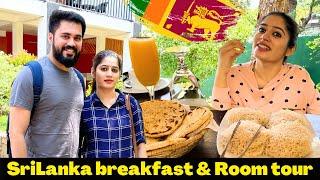 First time I tried typical Srilankan Breakfast  Sigiriya Room Tour  Srilanka vlog 3  Sam&Prasi