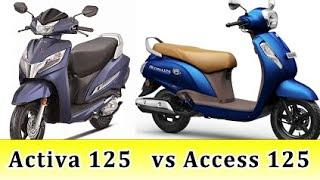 Honda Activa 125 vs Suzuki Access 125  Main Difference Between Honda Activa 125 & Suzuki Access 125