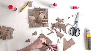 Lets Learn Cardboard Block Printing and Collagraph