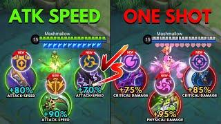 Miya Attack Speed Build vs Miya One Shot Build - Build Top 1 Global Miya  MLBB