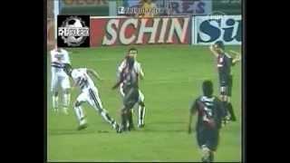 San Pablo 2 2 vs River Plate 0 4  Copa Sudamericana 2003 semifinal Vuelta Incidentes trompadas