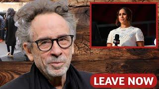 Meghan Markle Leaves Angrily When Tim Burton Mocks Her at His Hollywood Walk of Fame Star Ceremony.