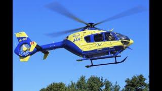 4K  Lions 1  EC 135  Start  Alpine Air Ambulance  Herz Zentrum  Bad Krozingen