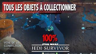 VOIE DE LA CONVICTION - TOUS LES OBJETS À COLLECTIONNER  ... - STAR WARS JEDI SURVIVOR