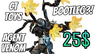 CT Toys Agent Venom BootlegKnockoff Revoltech Amazing Yamaguchi 112 Action Figure Review