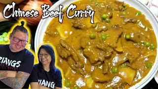 How Chinese Chefs cook Chinese Beef Curry Modern Version  Mum and Son professional Chefs cook