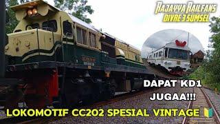 MOMEN BERTEMU LOKOMOTIF SPESIAL LIVERY VINTAGE DAN DAPAT KD1 JUGAA