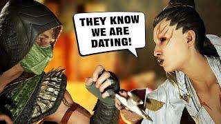 Mortal Kombat 1 - Reptile and Ashrah are Dating Romance Intro Dialogues