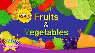 Kids vocabulary - NEW Fruits & Vegetables - Learn English for kids - English educational video