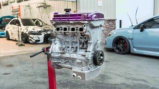 Rebuilding an 800WHP 4 Cylinder Engine 4B11T