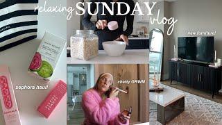 VLOG chill sunday sephora haul + new furniture & advice for making friends in a new city